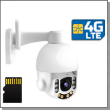«HDcom K65-5X-3MP-4G» - уличная беспроводная 4G купольная поворотная IP-камера видеонаблюдения