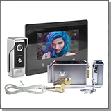 Комплект цветной видеодомофон Eplutus EP-7200 и электромеханический замок Anxing Lock – AX042